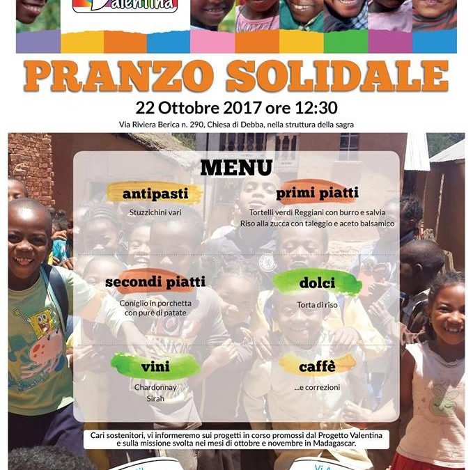 Déjeuner de solidarité – 22 Octobre 2017